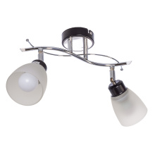 Св-к потолоч 2xE27 ЭкономСвет 01611/2CR+BK WT