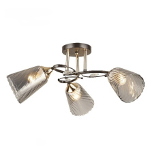 Люстра эконом ЭкономСвет 12217/3BK+FGD GR