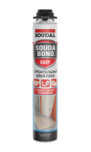 Клей-пена монтаж пистолетная Soudal Soudabond Easy 50л 750мл летняя (12)