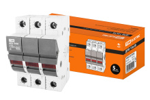 Держатель плавкой вставки TDM ДПВ 10х38 3П (4)