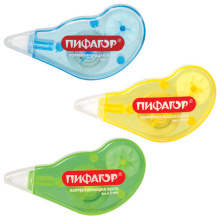 Корректор-лента Пифагор 5мм*4м цвет ассорти в блистере (1/48)