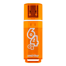 Флэш-диск SmartBuy 64GB Glossy оранжевый