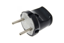 Вилка Универсал б/з чёрная 6А (50/500)