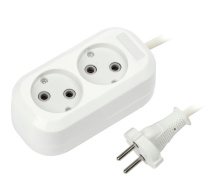 Удл 2гн  3м б/з ПВС 2200Вт 2x1мм² Smartbuy (50)