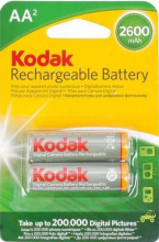 Акк NiMh R 6 2600мА*ч Kodak 2/блистер (40)