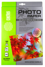 Бумага А5 Cactus 180/50 глянцевая (40)