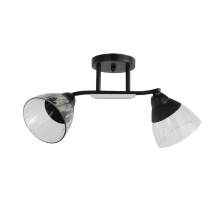 Св-к потолоч 2хЕ27 ЭкономСвет 12205/2BK CL+BK