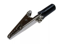 Зажим "крокодил"  15А черный 53мм (200)