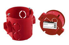 Подрозетник TDM d68*62 с саморезами стыковочные узлы штрихкод (200)