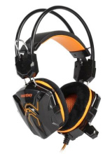 Гарнитура полнораз игровая SmartBuy 1100 Rush Snake 2.2м черный/оранжевый