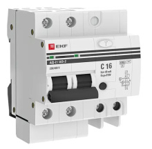 ДИФ 2P 16A 30мA 6кА EKF АД-2 AC электронный защита 270В (4)