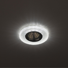Св-к точ MR16 Эра DK LD1 WH белая подсв d100/65мм (50)