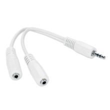 Разветв. 3.5мм - 2*3.5мм 0.1м Cablexpert белый пакет (500)