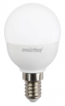 Лампа диод шар G45  7Вт Е14 3000К 500Лм SmartBuy (100)*