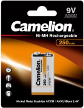 Акк NiMh 6F22 250мАч Camelion 1xBL 9V (12)