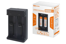 З/у TDM ION2 0,5/1A 2 слота 10440/18650/266650 USB (1/40)