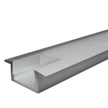 Профиль встраиваемый 6х30х2000мм серый комплект Wolta