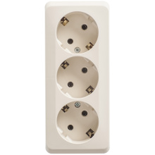 Розетка Этюд 3-ОП с/з крем (9)
