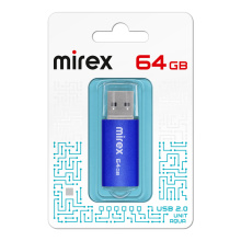 Флэш-диск Mirex 64GB Unit синий