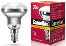 Лампа накал R39 30Вт Е14 матовая Camelion (100)