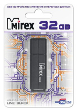 Флэш-диск Mirex 32GB Line черный