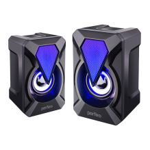 Колонки 2.0 Perfeo FLAMES, 2х3вт, USB черный, LED подсветка