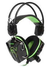 Гарнитура полнораз игровая SmartBuy 1200 Rush Snake 2.2м черный/зелёный