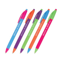 Ручка шарик.масляная автомат. Brauberg "Delta Mix" 0,7мм soft-touch ассорти синий стержень (36/1728)