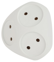 Тройник Эра 10А б/з белый (100)