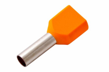 Наконечник штыр втул изол двойной  4мм²-12 НШВи(2) оранжевый 100шт Rexant (100)