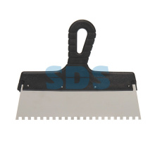 Шпатель фасадный 250мм зуб 6х6 нерж пластмассовая ручка Rexant