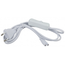 Сетевой шнур 1.5м с выкл Эра LLED-A-CABLE белый
