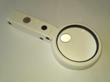 Лупа настольная FS-75 75мм/5х 8LED USB