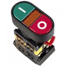 Кнопка двойная IEK APВВ-22N I-O 1з+1р подсв 220В (10)