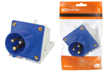 Вилка 523 2Р+РЕ 32А 220В IP44 TDM (10)