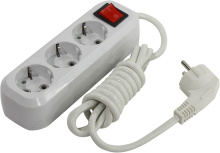 Удл 4гн  2м с/з выкл ПВС 3500Вт 3x1мм² Smartbuy (40)