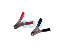 Зажим "крокодил"  10А 50мм (2шт/уп) красный+чернProconnect