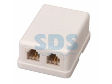 Розетка 6p4c RJ-11 внешняя 2порта Rexant (50)