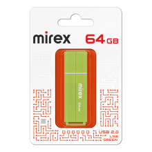 Флэш-диск Mirex 64GB Line зеленый