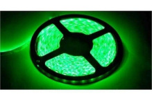 Лента диод 12В IP20 14.4Вт/м зеленый 5050 60LED/м 720Лм/м 10мм 5м General