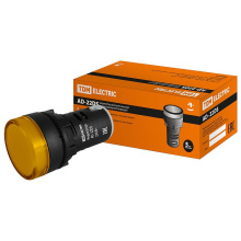 Лампа инд TDM AD-22DS(LED) желтый 110В (10)