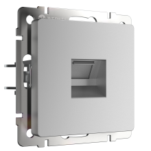 Розетка Werkel RJ11 механизм серебряный (10) Н