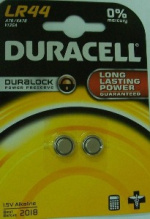 Бат час G13 (357 LR1154 LR44) Duracell 2xBL (20)