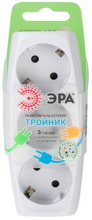 Тройник Эра 16A с/з белый (10/60)