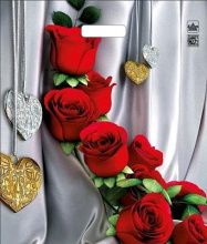 Пакет ПВД с вырубной ручкой 38х45 60мкм Цветы страсти (50)