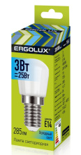 Лампа диод T26 3Вт Е14 4500К 285Лм Ergolux (10/50/500)