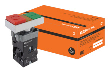 Кнопка двойная TDM BW8465 Пуск-Стоп 1з+1р подсв (6)