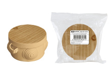 Коробка TDM ø65х40мм сосна IP54 4ввода штрихкод (60)