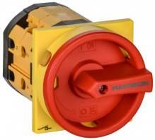 Переключатель кулачковый 3P 25А IP40/IP20 IEK аварийная закрытая рукоятка схема 10 ("откл-вкл")