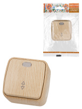 Выкл. TDM Дача 1кл. сосна проход. подсв.(10/100)